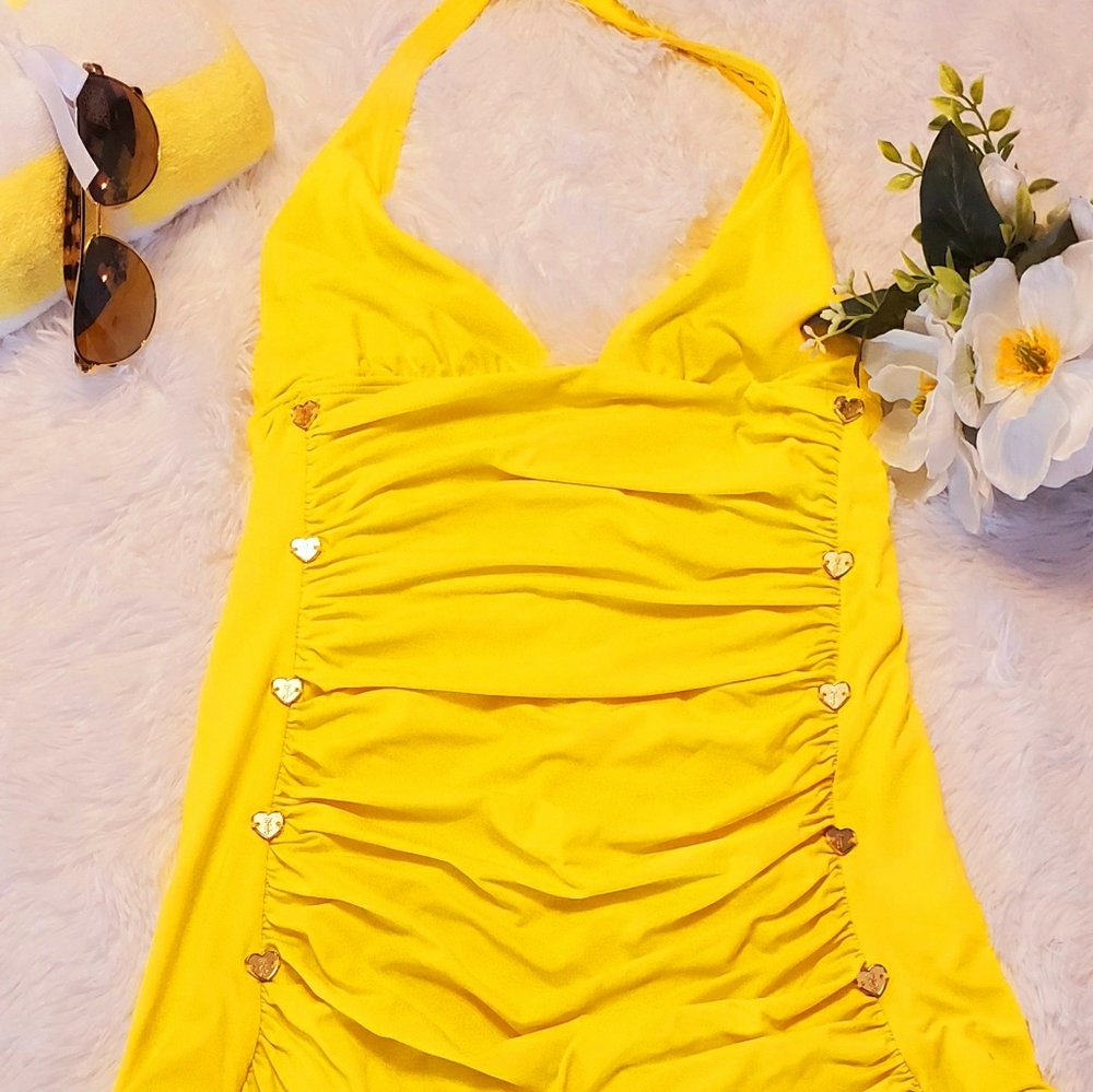 Miss Devine Hearts Halter Pinup swimsuit